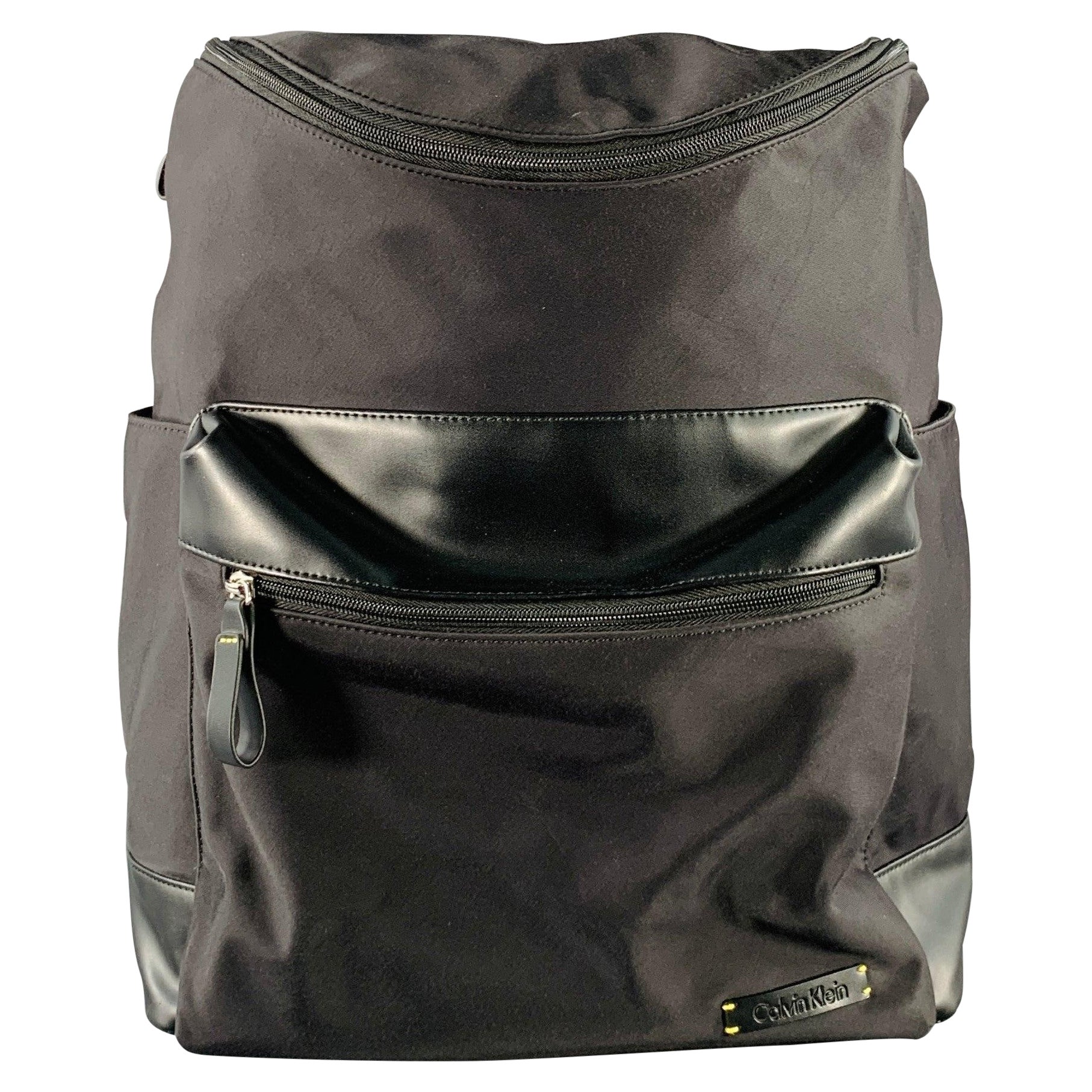 CALVIN KLEIN Bolsa mochila de nailon negro en venta