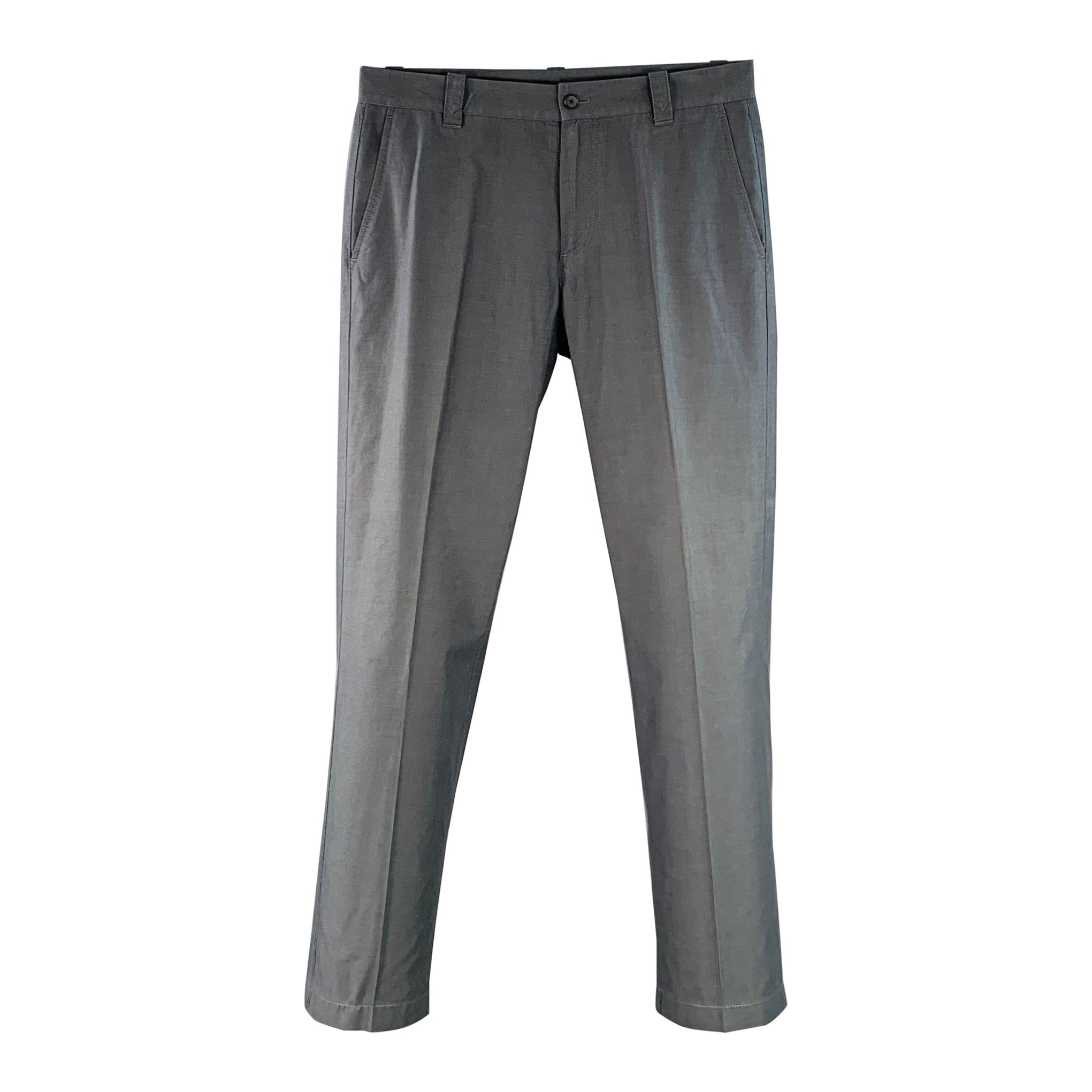 IHN Varvatos Taille 30 Pantalon décontracté en coton gris en vente
