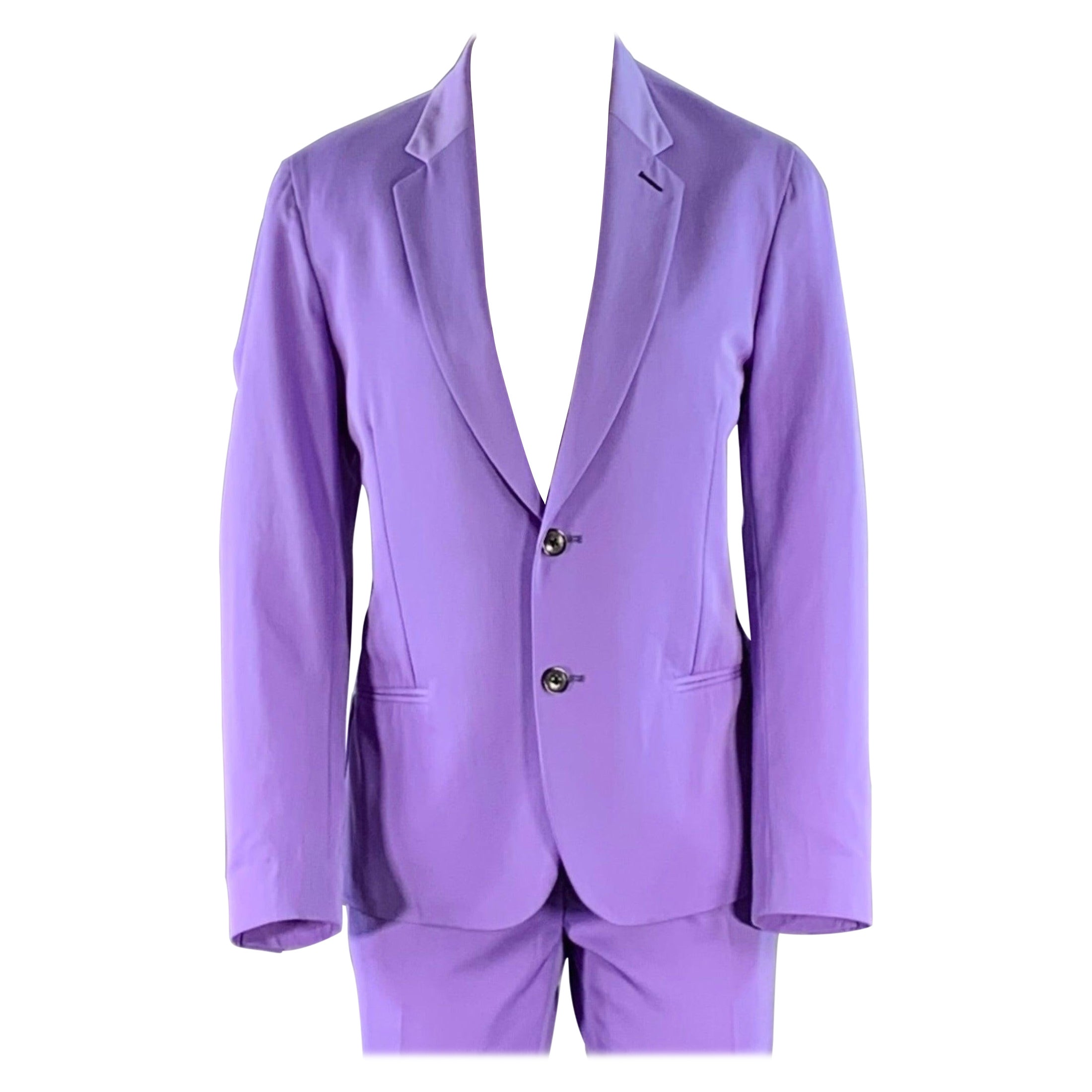PAUL SMITH Taille 36 Costume Soho Fit Purple Lavender Wool Notch Lapel (laine à revers) en vente