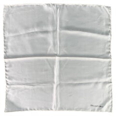 TURNBULL & ASSER Cream Signature Silk Pocket Square