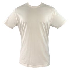 GIVENCHY Taille XXS T-shirt ras du cou en coton soie avec logo blanc