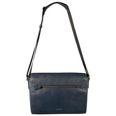 Michael Kors - Borsa messenger in pelle saffiano blu scuro