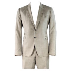 PAUL SMITH Taille 46 The Kensington Regular Grey Wool Slim Fit Notch Lapel Suit (Costume cintré en laine grise à revers échancré)