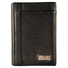 BALLY Black Leather Bifold Wallet