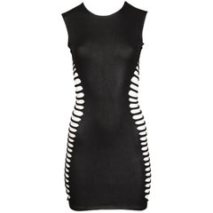 Alexander McQueen Black Cut Out Dress