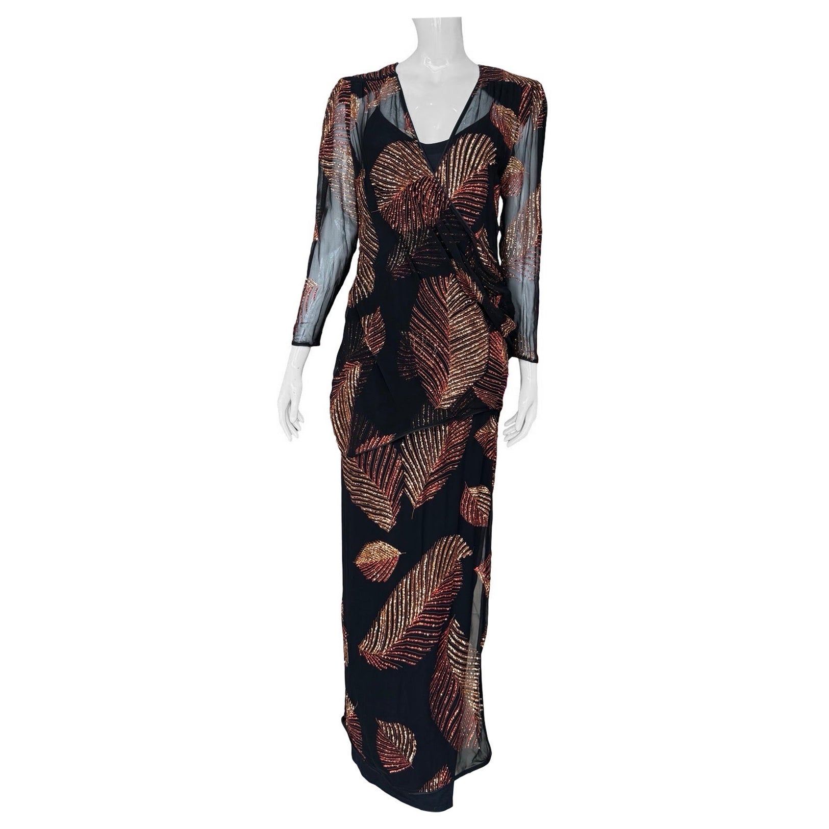1970 - Frank Usher - Robe à paillettes en vente