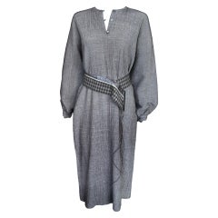 1970s Geoffrey Beene Crinkle Caftan