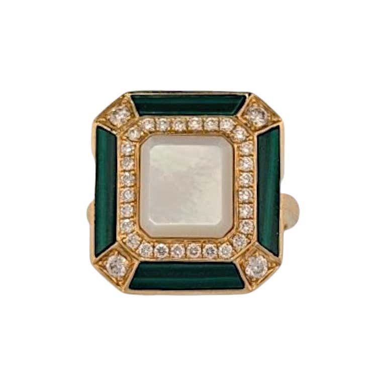 Antique 14K Signed MK Yellow Gold With White Gold Accent Diamond Ring ...