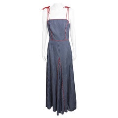 Charming Cotton Ticking Maxi Dress, Saks Fifth Ave.