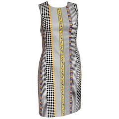New Versace Resort 2011 Dot Print Shift Dress 40 uk 8
