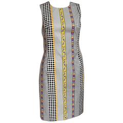 New Versace Resort 2011 Dot Print Shift Dress 40 uk 8  