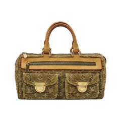 Louis Vuitton Green Denim Neo Speedy Boston Bag