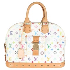 Louis Vuitton x Murakami White Multicolor Monogram Canvas Alma GM