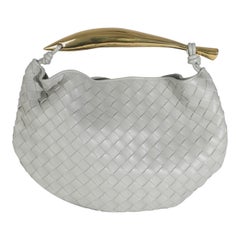 Bottega Veneta Agate Grey Nappa Intrecciato Sardine Bag