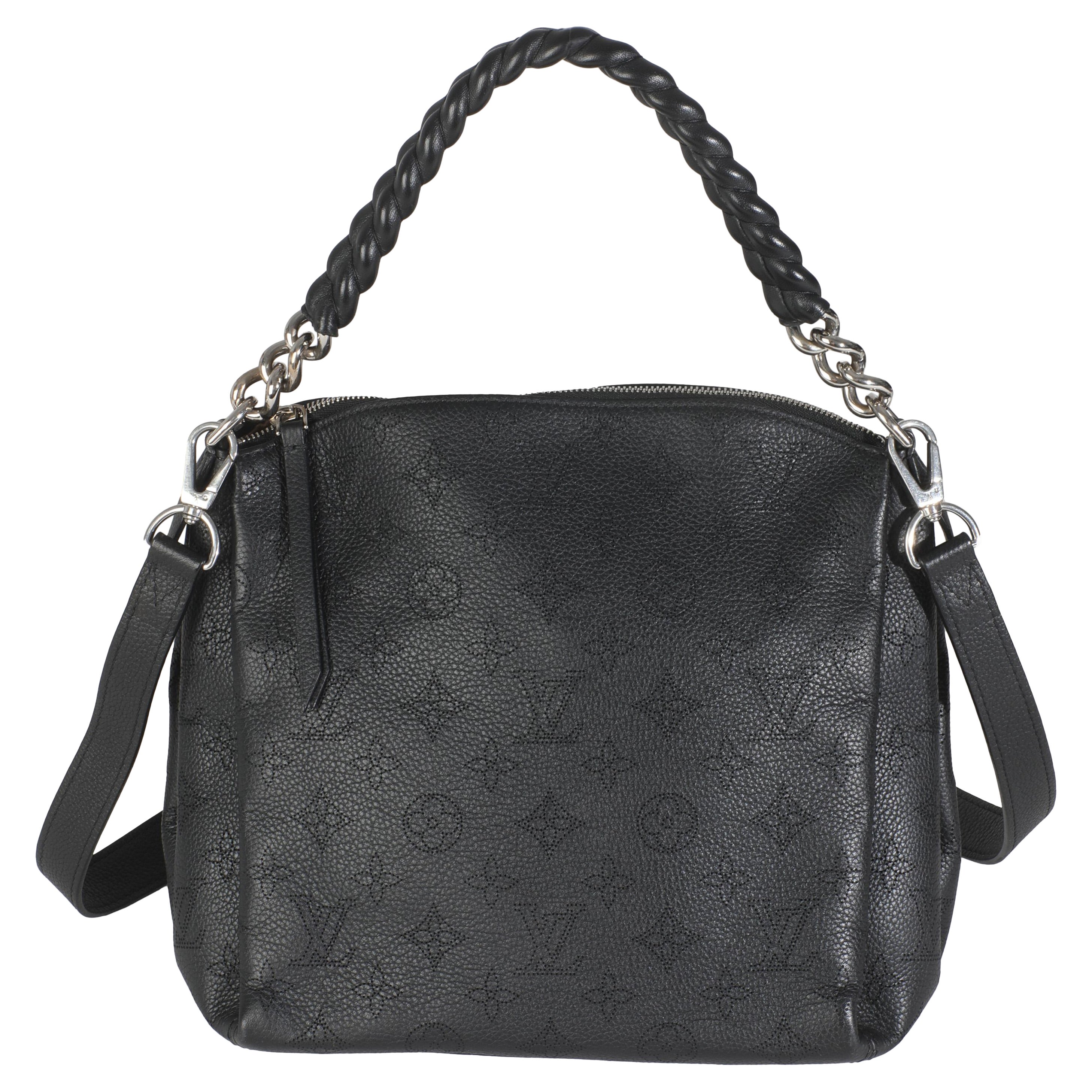 Louis Vuitton Black Monogram Mahina Babylone BB For Sale
