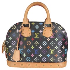 Louis Vuitton x Murakami Black Monogram Multicolor Canvas Alma PM