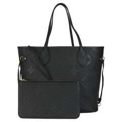 Louis Vuitton Black Monogram Empreinte Neverfull MM