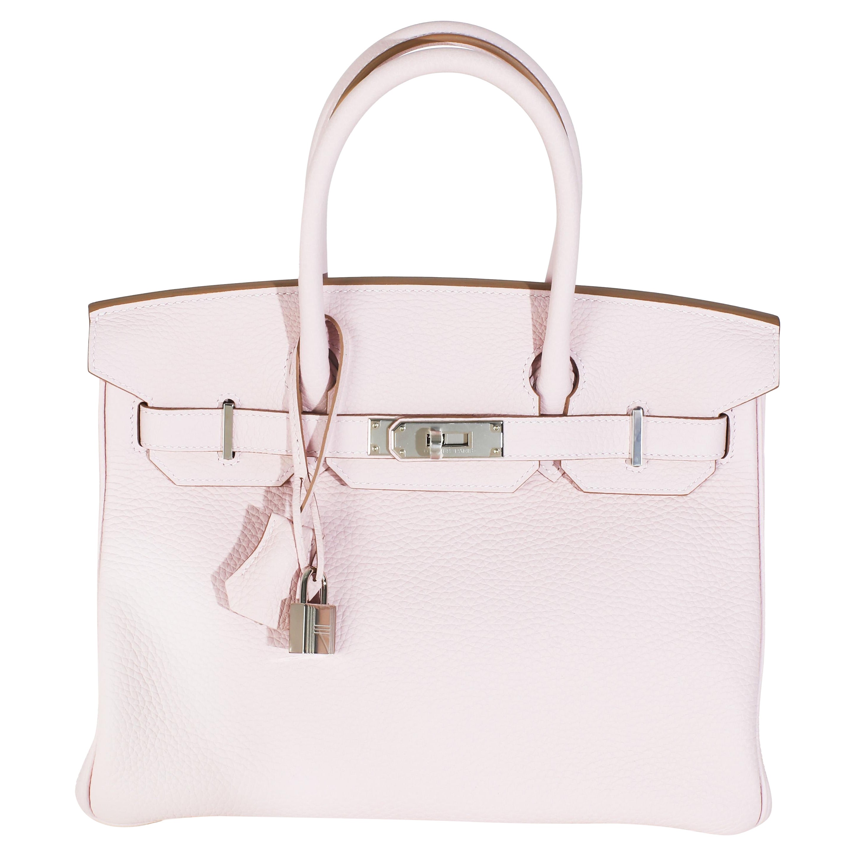 Hermès Mauve Pale Togo Birkin 30 PHW For Sale