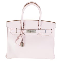 Hermès Mauve Pale Togo Birkin 30 PHW