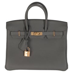 Hermès Etain Togo Birkin 25 RGHW