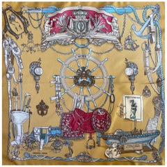 Hermès Gavroche Silk Scarf "Musée" 1962