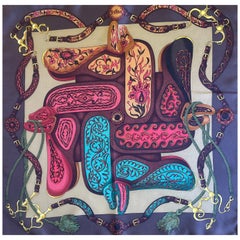 Hermès Gavroche Scarf "Festival" 1992