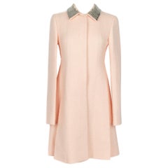 Dior pink wool coat