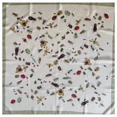 Hermès Silk Scarf "Les Insectes" 1958