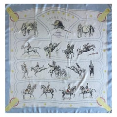 Hermès Silk Scarf " Cadre Noir" 1960