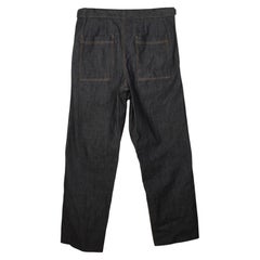 New Bottega Veneta Men Jeans Raw Wide Leg Denim Size IT46/L, S1439