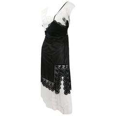 Comme des Garcons 2001 Collection Runway Embroidered Negligee Dress