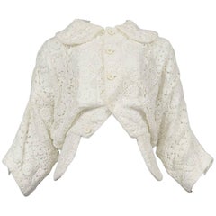 Comme des Garcons Broken Bride White Embroidered Jacket 2005