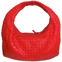 Brown Woven Leather Large Intrecciato Bottega Veneta Hobo Shoulder Bag 7