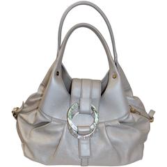 Bvlgari Pearl Leather Medium Chandra Shoulder Bag 6