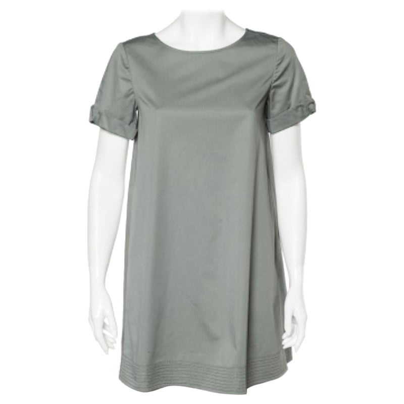 Armani Collezioni - Vestito a ruota in cotone verde chiaro - S in vendita