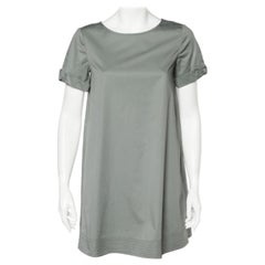 Armani Collezioni - Vestito a ruota in cotone verde chiaro - S