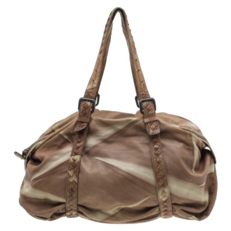 Bottega Veneta - Sacoche en cuir Intrecciato bicolore