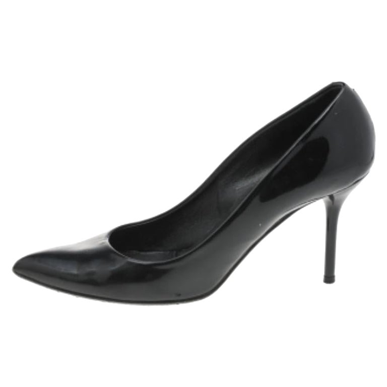 Gucci - Escarpins à bout pointu en cuir verni noir - Taille 37