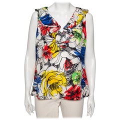 Boutique Moschino Top senza maniche con stampa floreale multicolore L.L.A.
