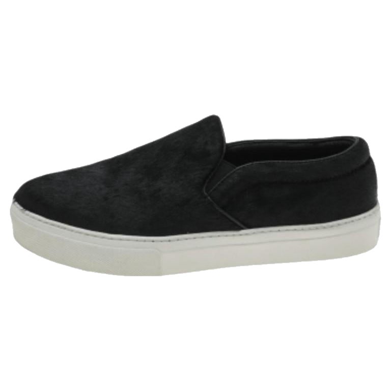 Celine Black Pony Hair Slip On Sneakers Size 40