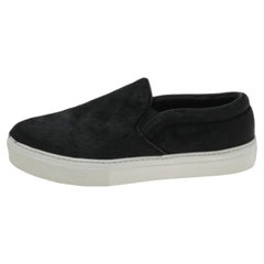 Celine Black Pony Hair Slip On Sneakers Size 40