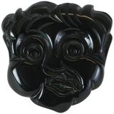 Spilla figurativa in bachelite a tema americano nero