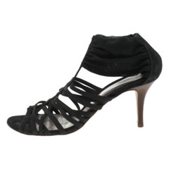 Fendi - Sandales à lanières en daim et élastiques - Taille 37