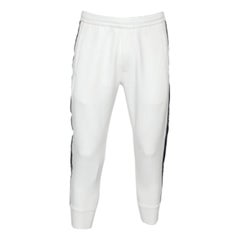 Emporio Armani White Cotone Maglia Logo Banda Dettaglio Joggers S.S. White