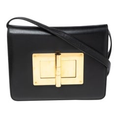 Tom Ford Borsa a spalla grande Natalia in pelle nera