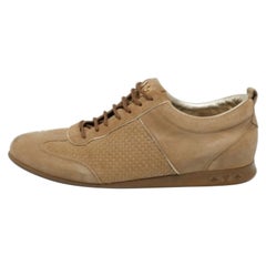Louis Vuitton Zapatillas bajas de ante beige talla 36.5