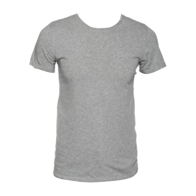 Balmain - Maglietta girocollo in cotone grigio a maniche corte S