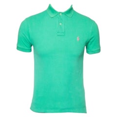 Used Polo Ralph Lauren Green Cotton Polo T-Shirt S