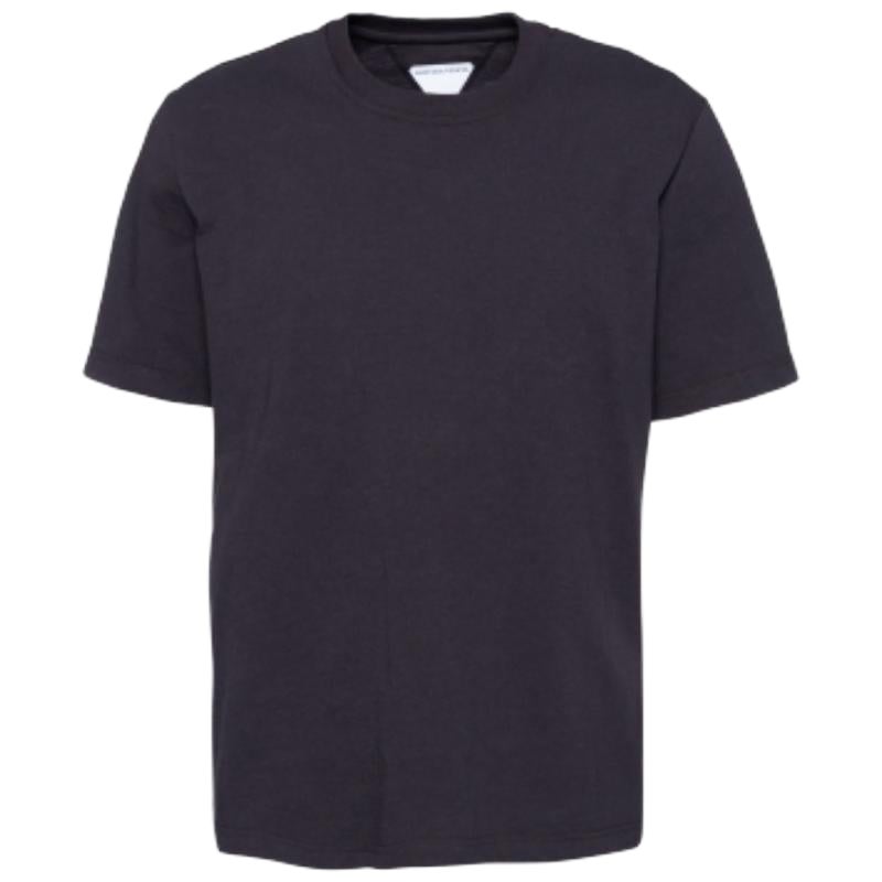 Bottega Veneta Maglia nera con logo ricamato e girocollo XL