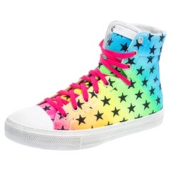 Amiri Multicolor Canvas High Top Sneakers Size 40